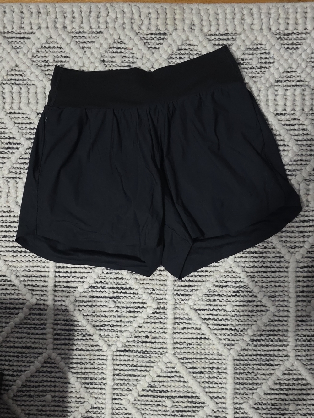 Uniqlo Black Women's Athletic Shorts with Wide Waistband